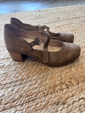 Dansko Suede Mary Jane Clogs